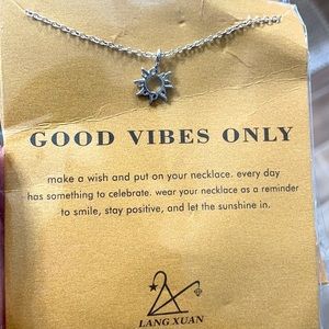Lang Xuan Silver Good Vibes Only Necklace